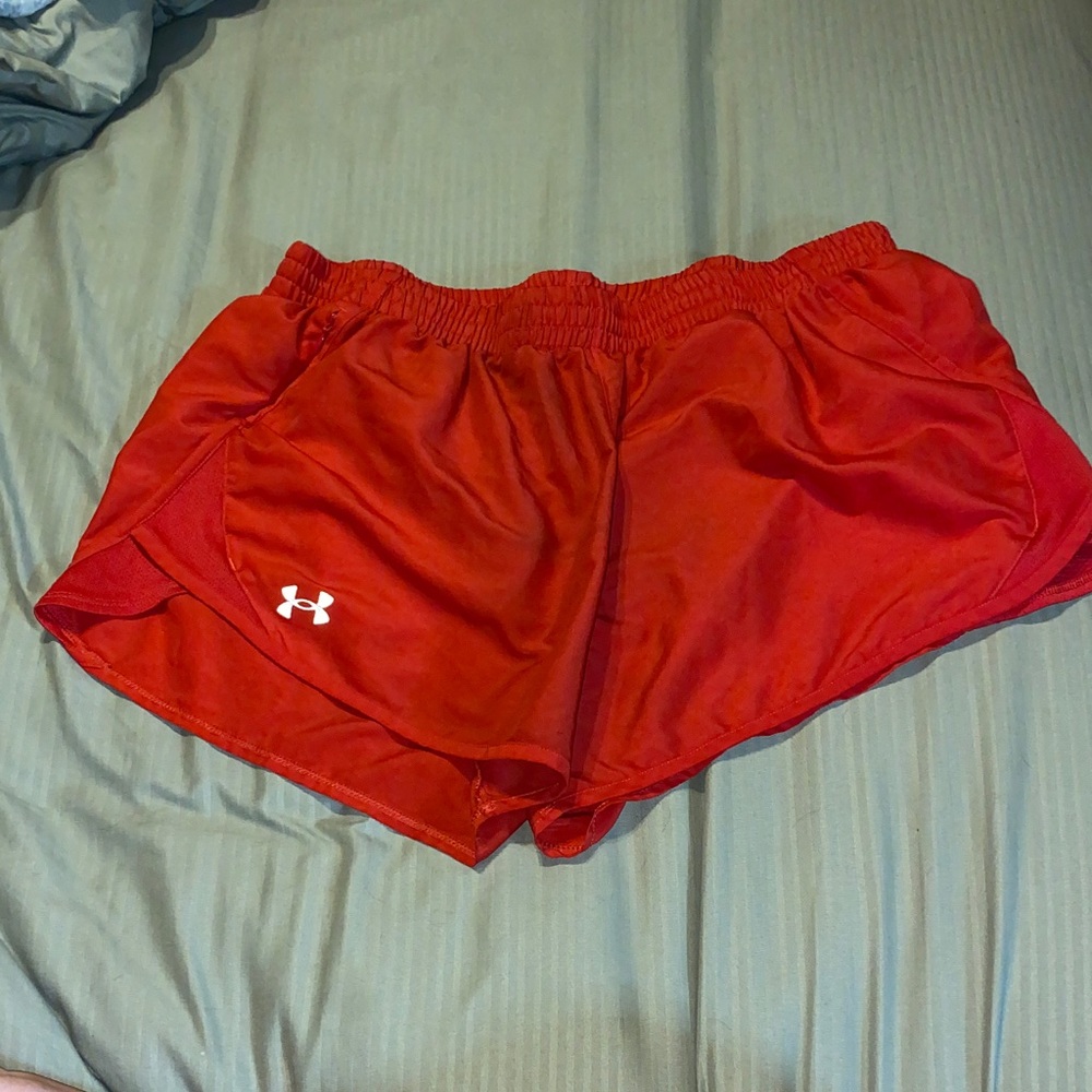 Under Armour Women's Vibrant Red Athletic Shorts